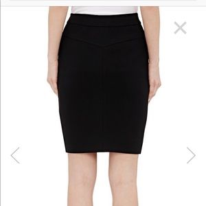 Black L'AGENCE Zip Up & Down Pencil Skirt Sz 4 - NEW W/ TAGS